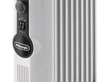 un radiateur électrique muni d'un thermostat sur le dessus