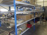 many boxes on the shelves in the warehouse