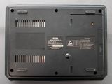 a close up of a black laptop on a table
