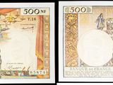 deux images différentes d'un homme aux cheveux longs figurant sur un billet de banque