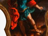 an image of a painting of a man holding a sword