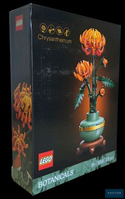 une boîte de Lego dans laquelle se trouve une plante
