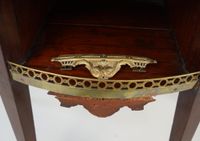 Console demi-lune d'entre-deux en bois de placage (photo 6)