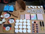 supplies laid out on a table for making marshmallows and marshmallows