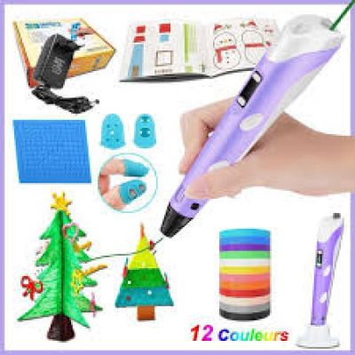 294 / Stylo 3D Professionnel pour Enfant - avec 12 Coul…