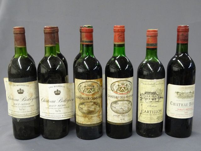 HAUT MEDOC, CHATEAU BALEYRON, 5 bouteilles de 1979, CHATEAU DE CA...