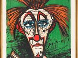 une image représentant un tableau d'un clown aux cheveux roux