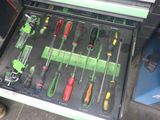 many tools in the drawer of a tool box