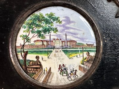 596. Presse-papier, première moitié XIXe siècle, en bois noi…