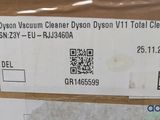 a label on a package of vacuum cleaners on a table