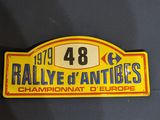 a yellow sign that says rallye d ' antiides champion of europe