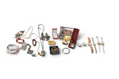 a lot of different items that are on a white surface