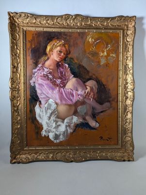 Pierre-Laurent BRENOT ( 1913-1998) Marité, huile sur toile, …