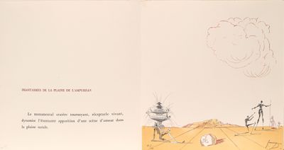 un livre ouvert sur lequel figure l'image d'un homme et d'un chien