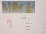 a picture of a table with a picture of a group of people on it