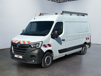 an image of a white van parked in a room
