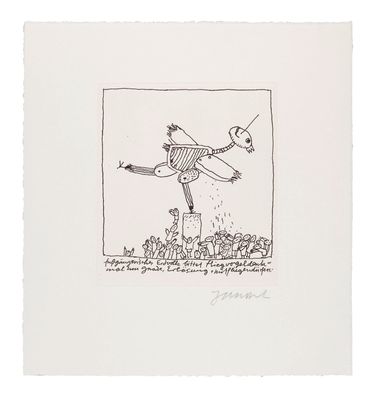 une image représentant un dessin d'un homme lançant un frisbee en l'air