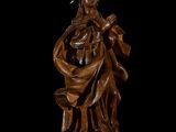 an image of a statue of jesus with a crown on his head