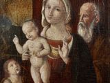 une image représentant un tableau où l'on voit un homme tenant un bébé dans ses bras et une femme tenant un enfant