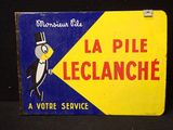 Enseigne publicitaire française d'époque pour « Lecleanche », un service de vote