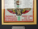 a plaque with a picture of an air force emblem on it