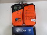 two orange cases that are on top of each other