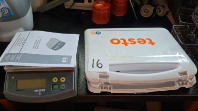 an image of a kitchen scale and a box of food