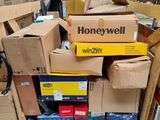 a pile of boxes that are stacked on top of each other