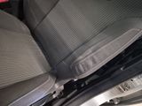 a close up of a seat in a car