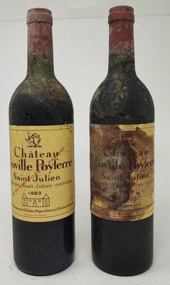 2 bouteilles Château LÉOVILLE POYFERRÉ, 2° cru Saint-Julien …