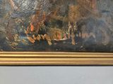 a picture of a painting on the wall of a room