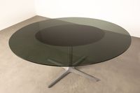 Table ovale à piétement à quatre branches en fonte d'alumini… (photo 6)