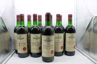 1985, Ch DES ROCS, Bordeaux Supérieur; 12 bouteilles, voir p…