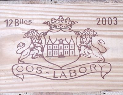 12 Blles CH. COS LABORY St Estèphe GCC 2003 - Photo 1
