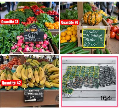 many different types of fruits and vegetables on display