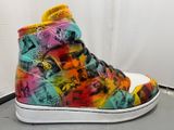 Baskets Nike Air Force High multicolores, effet tie-dye
