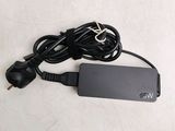 a charger that is plugged in to a laptop
