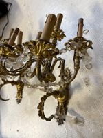 Paire d'appliques à quatre bras de lumière feuillagés et pam… (photo 4)