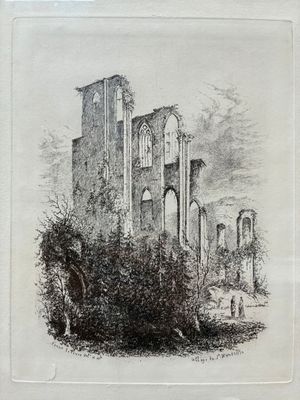 D’après Ernest LEFEVRE et COROT Paysages, Abbaye de Sainte W…