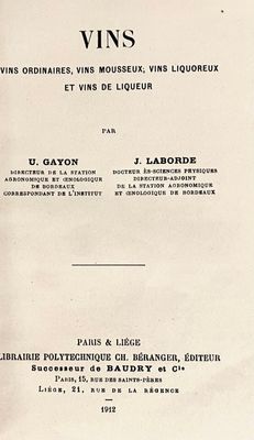 an old book with a black and white image of the title of a book