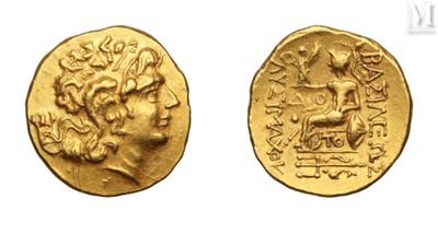 a gold coin with an image of a man on it