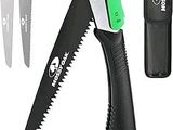 a pair of scissors and a knife on a white background