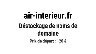 Nom de domaine air-interieur.fr.