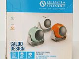 packaging of a box with three speakers in it sitting on a table
