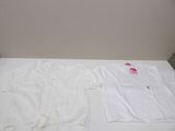 a white shirt and a white shirt on a white table