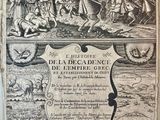 an old book with a picture of a man on a horse