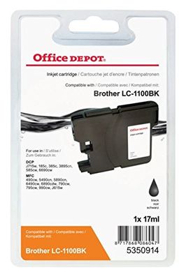 OFFICE DEPOT - Cartouche d'encre noire - Compatible Brother …
