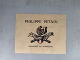 a sign that says philippe petain on the side of a wall