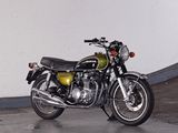 a motorcycle that is parked in a parking garage