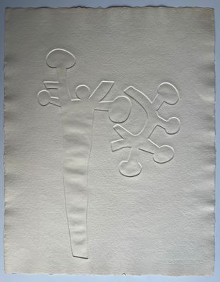 a white piece of paper with a drawing on it